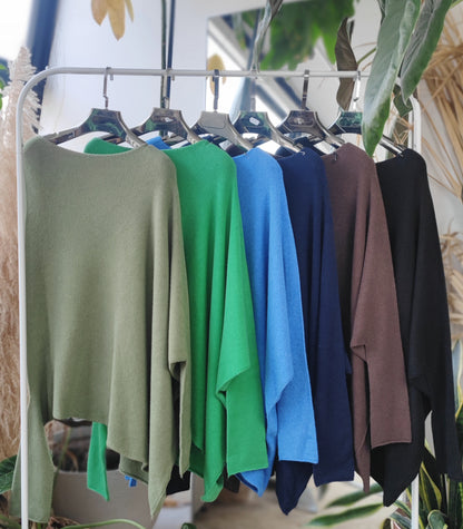 37709 SOFT KNIT ASYMMETRICIAL JUMPER