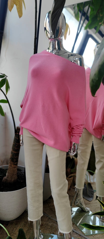 37709 SOFT KNIT ASYMMETRICIAL JUMPER