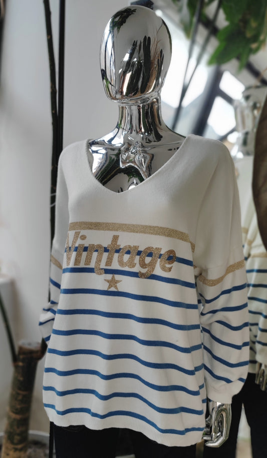 24579 VINTAGE STRIPED JUMPER